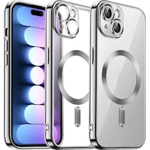 Newface Apple İphone 15 Kılıf Kross Magneticsafe Kapak - Gümüş