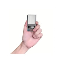 Oldfriend Mini Dijital Cep Terazisi Toz Kılıflı Yeşil Lcd Ekran Gümüş Siyah Mutfak Çay Takı Tartımı Gümüş Ve Siyah Ds-111