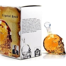 Lebron Kuru Kafa Tasarımlı Cam Şişe & Karaf - 550 Ml