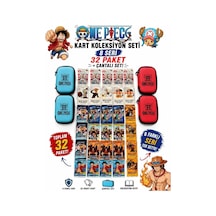 Cantex Tech One Piece Oyun Kartı 8 Seri 32 Paket Bir Arada Kart Koruma Çantası Dahil