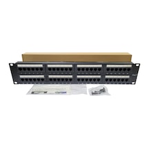 19" 48 Port Cat6 Patch Panel Dolu