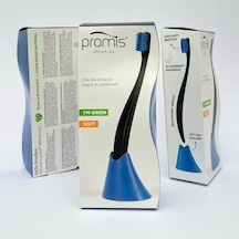 Promıs Box, Diş Fırçası + Tutacak, Siyah 6750 Antibakteriyel Yumuşak Kıl, Lignin Biyoplastik Sap, İtalyan Tasarımı, Alman Üretimi