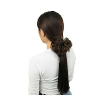 Saçlı Lastikli Topuz Toka / Kumral - Rxlu-462379 Çok Renkli