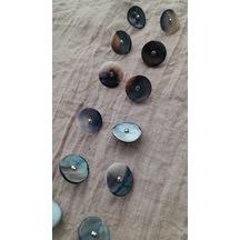 Doğal Hakiki İnci Midye Kabugu Manşet Düğme Altan Dikme 10 Mm 6 Çift