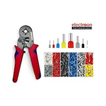 Electroon Hsc8 6-4a Terminal Sıkma Pensesi +1150parça Kablo Pabucu Set 1 Adet