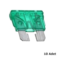 Standart Bıçak Sigorta 10'lu 30 Amper Yeşil