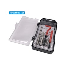 Samdoo Çelik Vida İç Parça Tamir Seti 15 Parça M12x1.25 Otomobil Motor Tamiri İçin Plastik Kutu