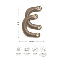 Vollen Yarn Suni Deri Çanta Sapı 15x13 Cm 1 Çift 2 Adet Dikişli Çanta Kulpu Metal Kuşgözlü Çanta Aksesuarı 5