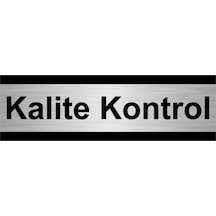 Kalite Kontrol 10x20 Cm Gümüş Renk Metal Yönlendirme Levhası
