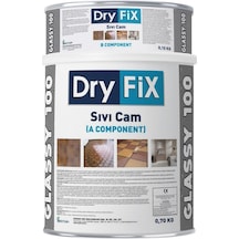 S&D_Home Dryfix Glassy 100 Sıvı Cam 0,8 Kg Şeffaf Izolasyon Kaplama Yalıtı