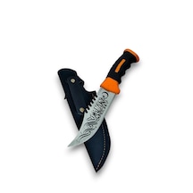 Hat Sanatlı Outdoor Çelik Kamp Bıçağı