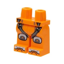 Minifigür Parçaları: Legs Decorated, Bacak, Ayak: 970c00pb1358