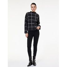 Koton Yüksek Bel Fermuar Cep Detaylı Toparlayıcı Skinny Jean Pantolon - Push Up Skinny Jeans Siyah 6wal40042md Siyah