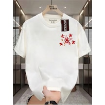 Startmore Bay/-çocuk T-shırt 5 Yıldızlı 25 Kupalı Modellerimiz Kod 2 Beyaz