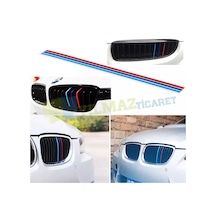 Bmw M Çizgi Şerit Panjur Ön Izgara Oto Sticker Yapıştırma Etiket 0,70 X 30 Cm