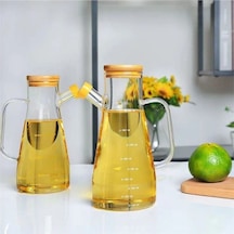 Babylondy 2 Adet Borosilikat Cam 900ml Yağdanlık