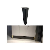 Sones Ayarlanabilir Tüm Alüminyum Mobilya Standı Ayakları, Yükseklik: 27cm Siyah