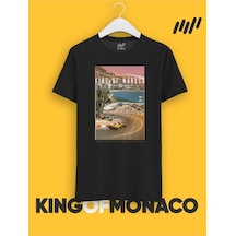 Flood Of Style King Of Monaco Ayrton Senna T-shirt Siyah