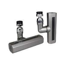 Siyah Geniş 360 Derece Dönebilenoynar Başlık - 4 Mod Perlatör Şelale Musluk Ucu Ktx-3288 4741