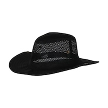 Siyah Kovboy Şapkası Rar01009 Fötr Şapka Siyah