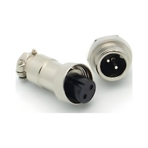 2 Li Mini Mic Dişi Konnektör - Gx-12 5 Adet