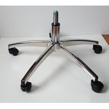 Kamusalmarket Oyuncu Koltuğu Krom Yıldız Ayağı Krom Pistonlu Çap 70 Cm