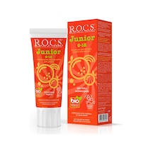Rocs Junior 6-12 Yaş Meyveli Gökkuşağı Tadında Florürsüz Diş Macunu 74 G