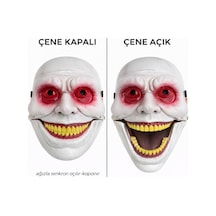 Hareketli Çene Mekanizmalı Korku Maskesi Kırmızı - Yqbx-763782 18