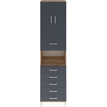 Hyperion Dolap 3 Raflı 6 Çekmeceli 2 Kapaklı 60x44x243 Çam-an... Çam