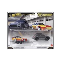 Hot Wheels Team Transport Porsche Set Çok Renkli