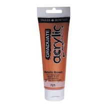 Daler Rowney Akrilik Boya 120 Ml-721 Metalic Brown