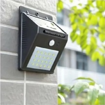 20 Led'li Güneş Enerjili Hareket Sensörlü Solar Bahçe Lambası