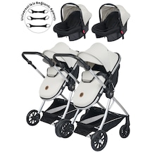 Baby Home 1010 Ayrılıp Birleşebilen Travel Sistem İkiz Bebek Arabası
