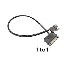 4903 Sata Power To Fan Çevirici Y Pwm Çoklayıcı Splitter Kablosu 1 Port 2 Pin