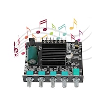 Ximistore9 2.1 Kanal Bluetooth 5.0 Güçlü Ses Amplifikatör Kartı - 50w+50w+100w, Aux Girişi, Tekerlekli Kontroller, Koruma Fonksiyonları, 4-8ω Hoparlörler İçin