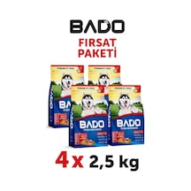 Bado Yetişkin Köpek Maması Kuzu Etli 2,5 Kg 4'lü