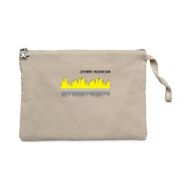 Covenant Modern Ruin Krem Clutch Astarlı Cüzdan / El Çantası Krem