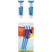 Bio Petactive Biodent Enzymatic Köpek Diş Macunu 100 Ml X 2 Adet + Diş Fırçası 3 Lü