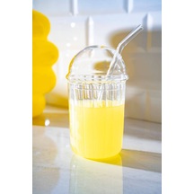 Lumis Pipetli Cam Bardak - 400 Ml Şeffaf