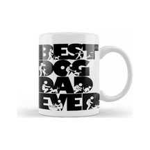 Best Dog Dad Ever Cool Gift Kupa Bardak Porselen Karışık