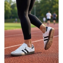 Ortopedik Taban Üst Kalite Günlük Sneaker Spor Ayakkabı Beyaz - Siyah