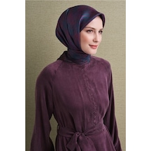 Armine Saf İpek Twill Eşarp 9628d 05 Koyu Mürdüm Mor