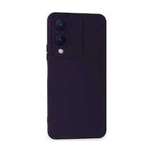 Vivo Y17s Uyumlu Kılıf Nano İçi Kadife Silikon - Mor