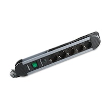 S-lınk Swapp Spgks05, 5 Soket, Akım Korumalı Priz, 1.5mt Kablo, 900 Joule Gri %100 Bakır