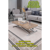 Home Üst Tabla Mdf Antiklayt Oval Köşe Alt Krom