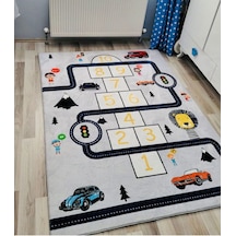 STY Home Trafik Çocuk Oyun Halısı Kaymaz Makinede Yıkanabilir Eğitici Halı