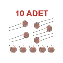 10 Adet Ldr Işık Sensörü Foto Direnç 5 Mm Rodevino