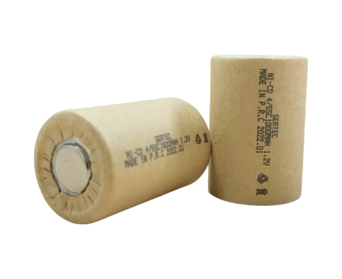 1.2v Ni-cd 4/5 Sc 1000 Mah Kağıt Şarjlı Pil 3c Başsız/flat