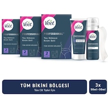 Veet Professional Bikini Bölgesi Tüy Dökücü Krem 6 x 50 ML + Tüy Dökücü Krem 50 ML +  Nemlendirici Köpük 50 ML