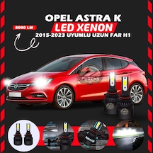 Opel Astra K 2015-2023 Uzun Far Uyumlu Şimşek Etkili Led Xenon Light Series H1
